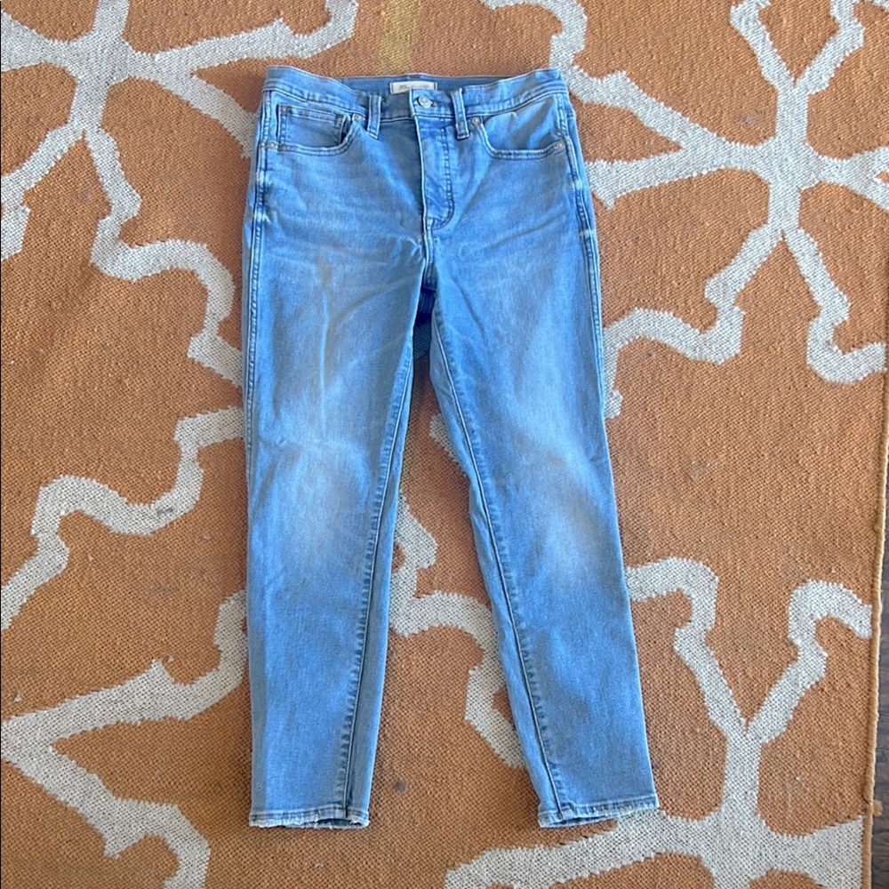 Madewell 10” high-rise skinny crop jeans size 28